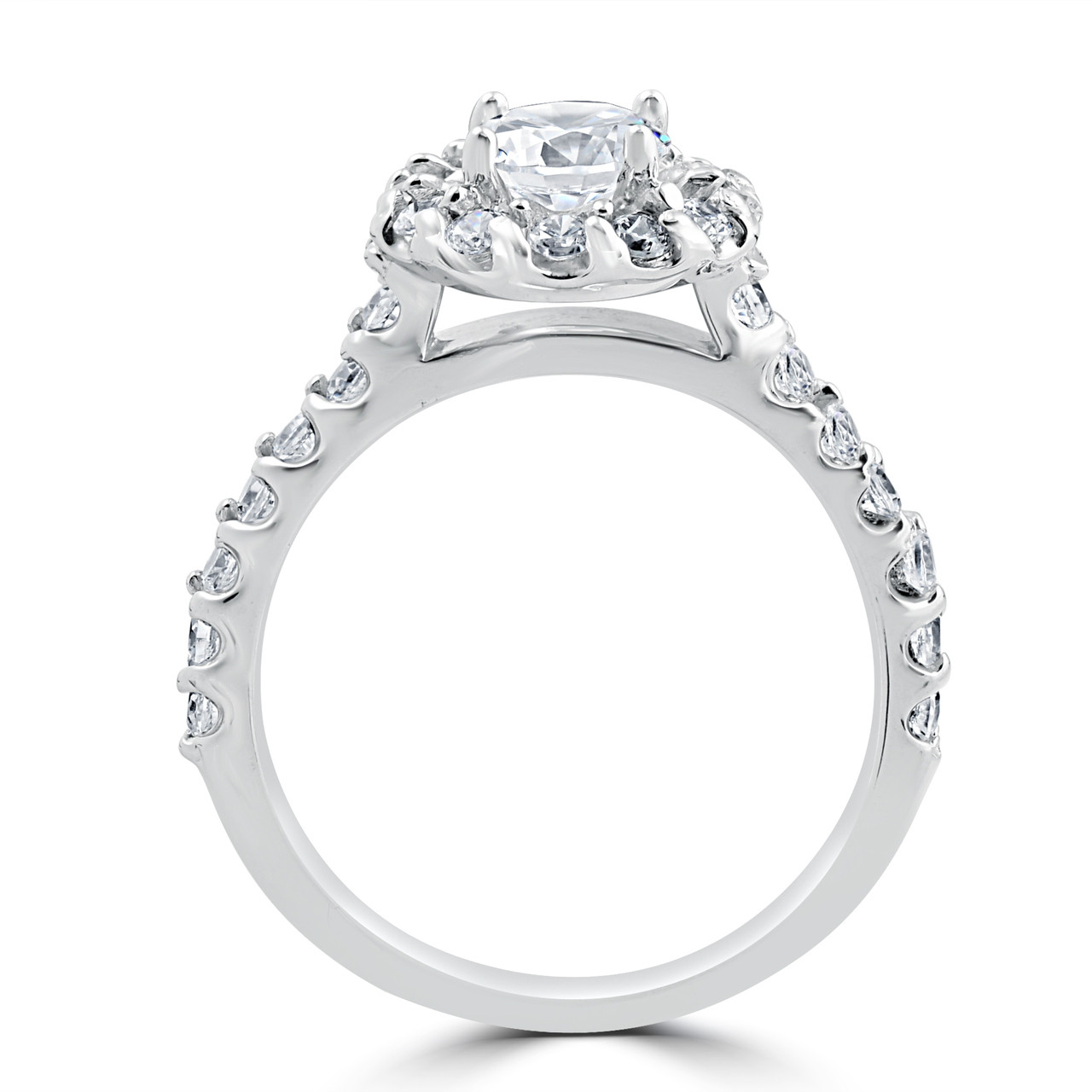 halo diamond engagement ring setting