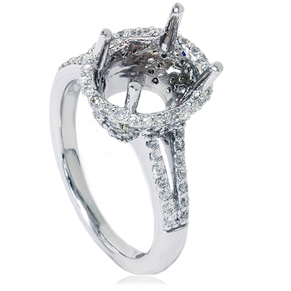 1/3ct Vintage 14K White Gold Diamond Engagement Ring ...