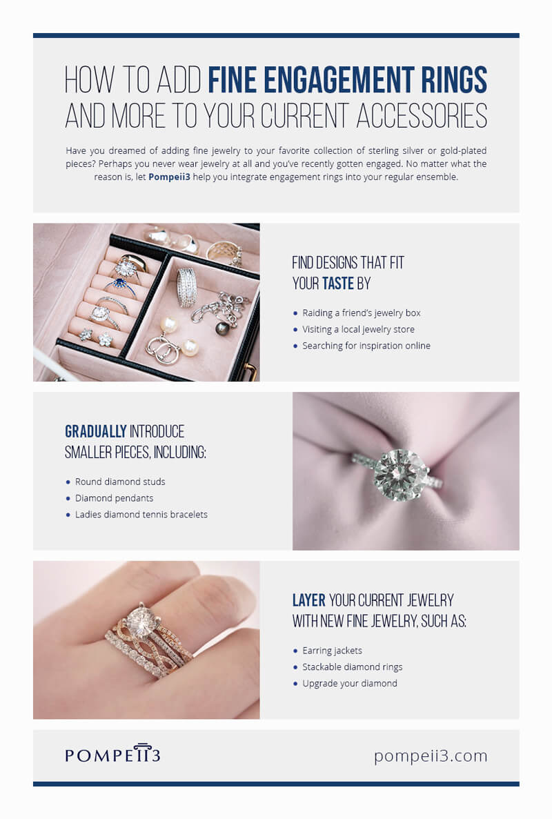 infographic for adding fine jewelry to your accessories