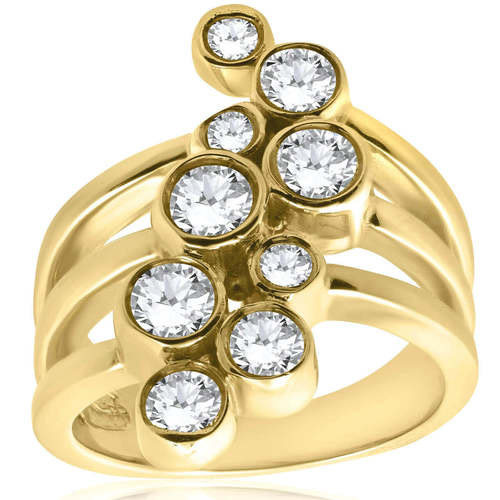 right hand ring with bezel diamonds