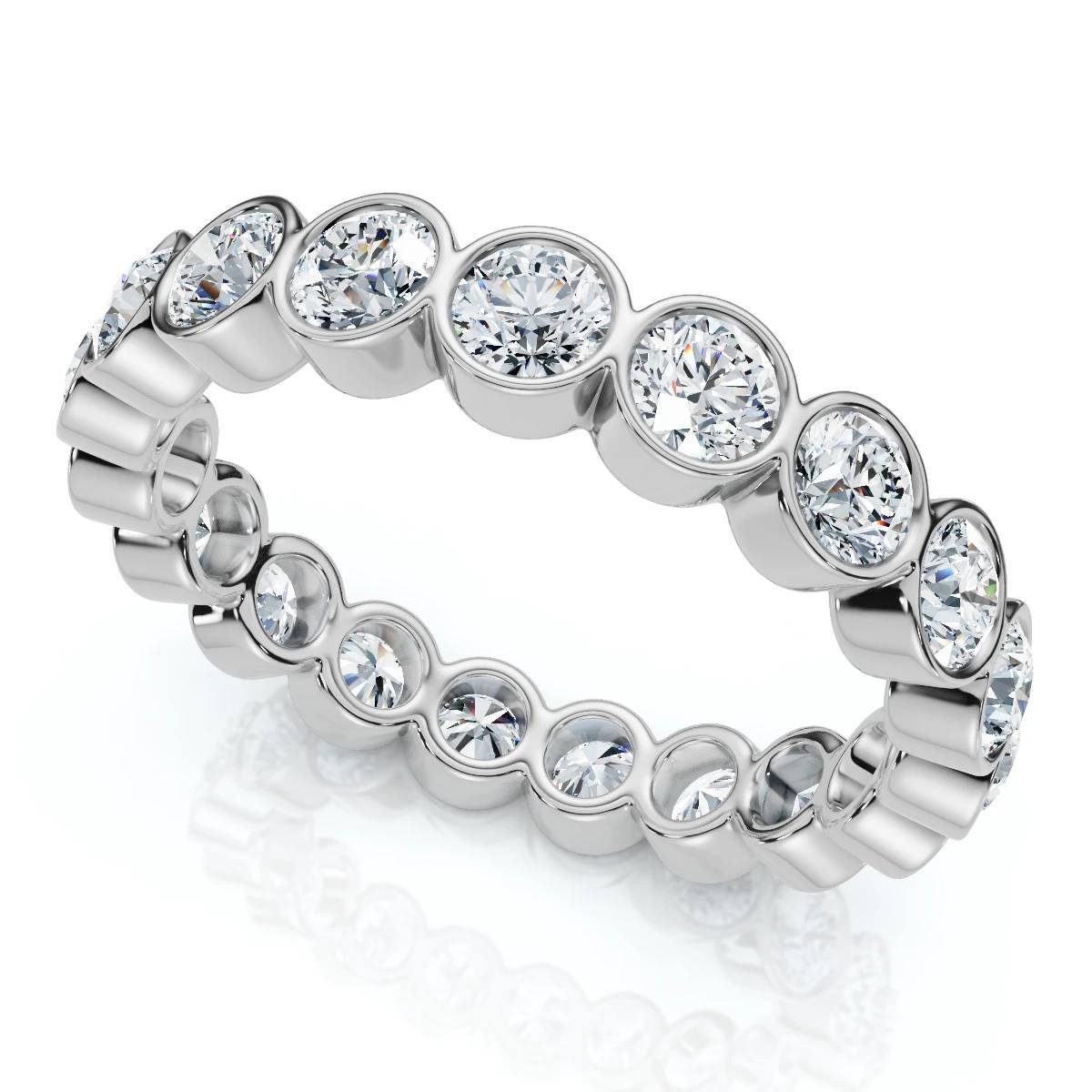 Bezel Set Wedding Rings