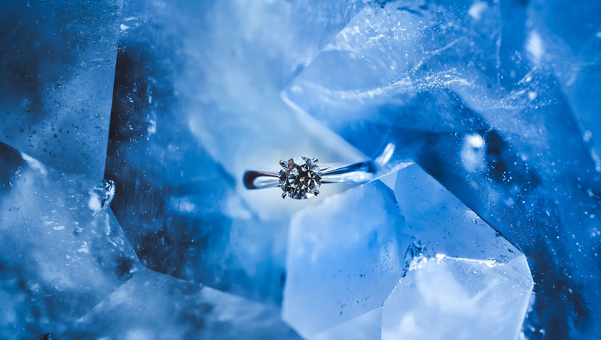 four prong round diamond engagement ring