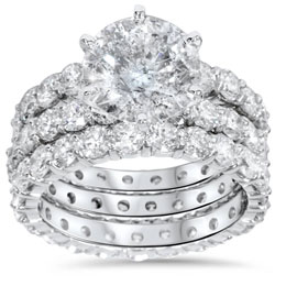 diamond bridal ring set