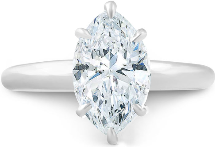single oval cut diamond ring set in sterling silver