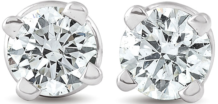 lab created diamond stud earrings