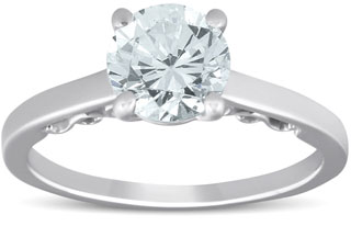 white gold solitaire engagement ring