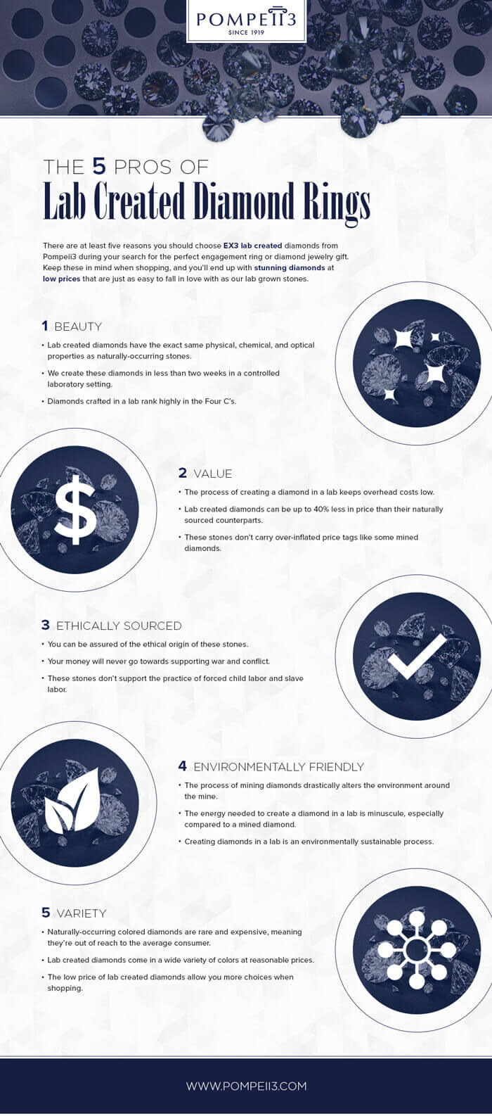 The 5 Pros of Lab Created Diamond Rings