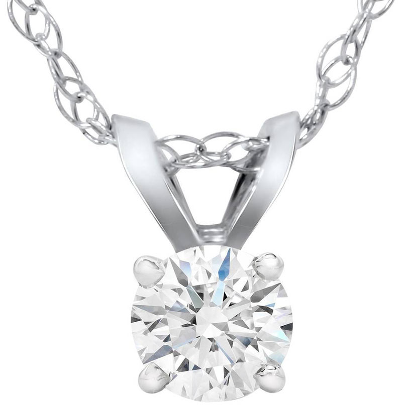 lab created diamond pendant