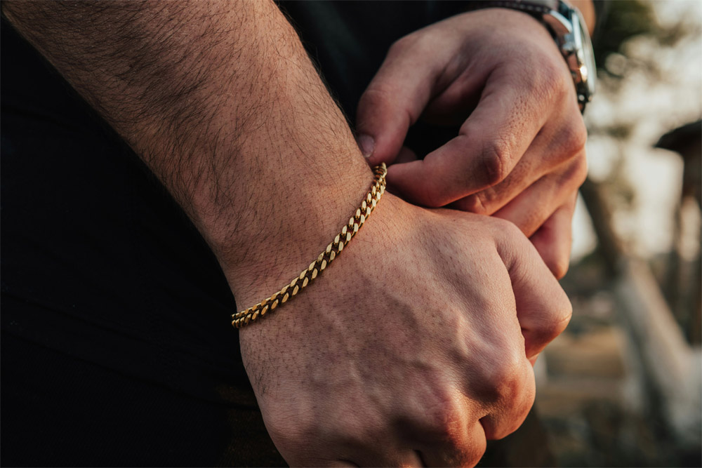 father’s day gold chain bracelet