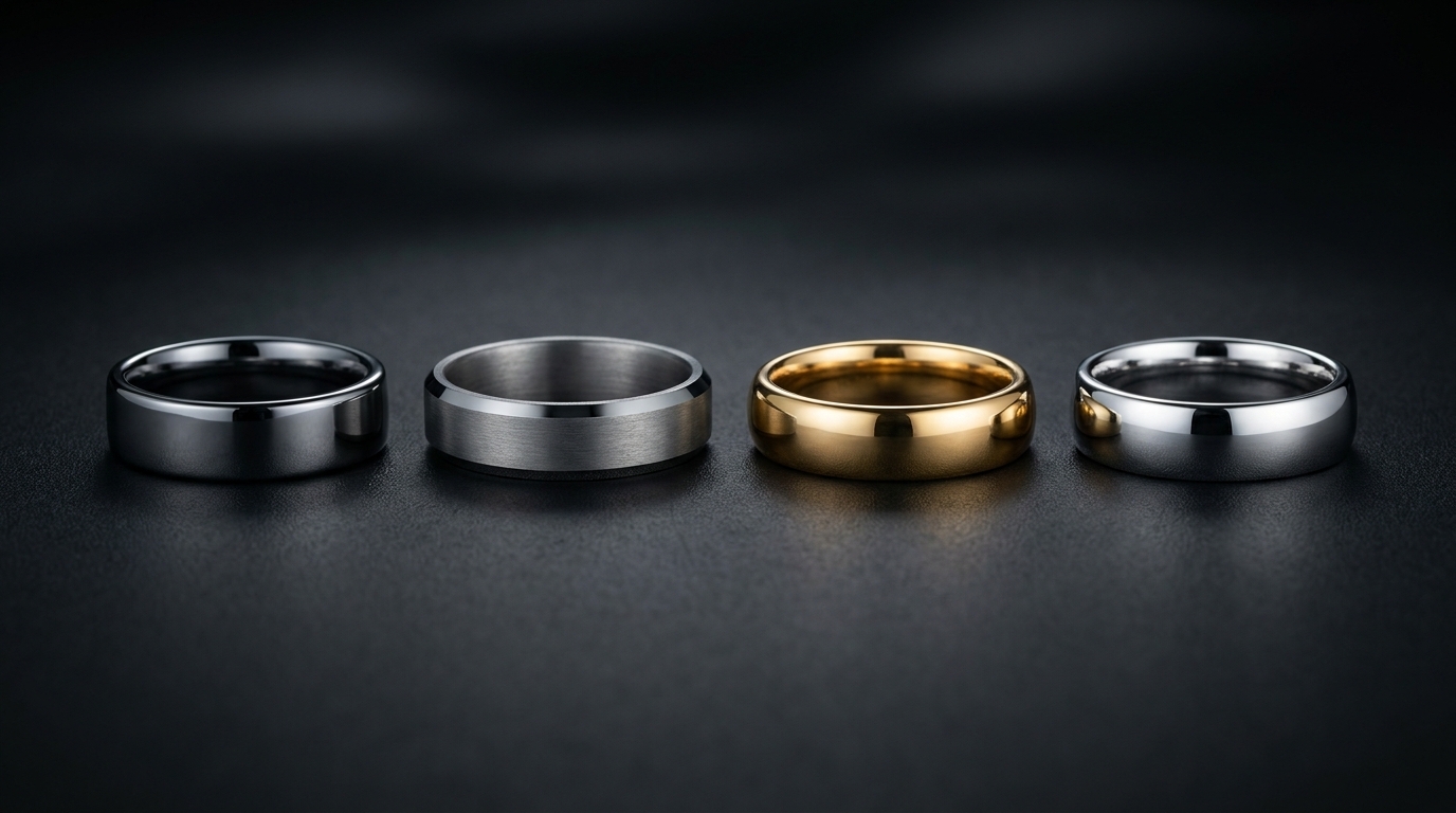 Tungsten vs Titanium vs Gold vs Platinum: Which Metal Is Best for a Men's Ring? Tungsten vs Titanium vs Gold vs Platinum: Which Metal Is Best for a Men's Ring?