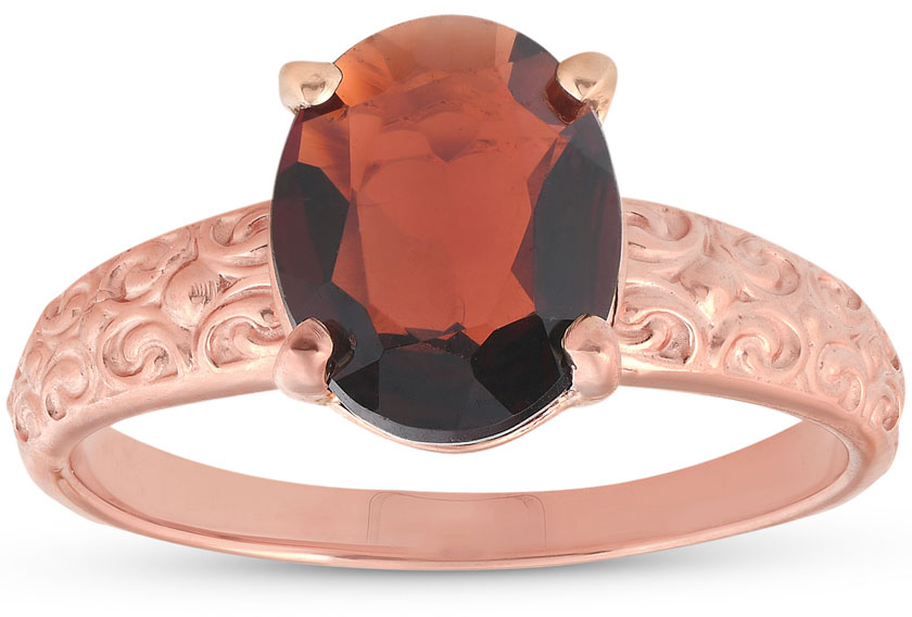 garnet January birthstone engagement ring