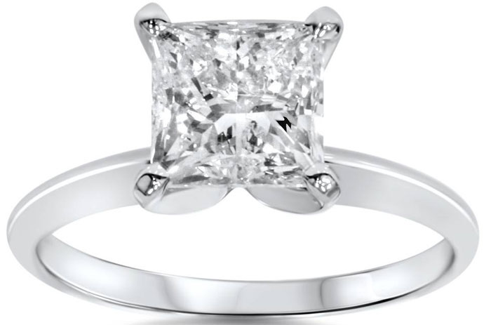 princess cut diamond engagement ring